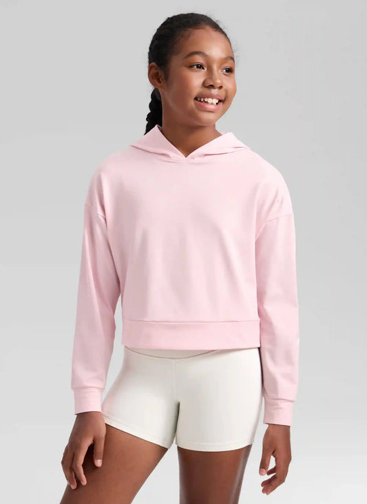 Girls Cloud Jersey Pullover Hoodie