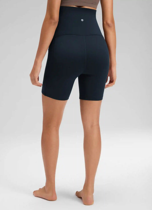 Softretch Maternity No Front Seam Shorts 6" 