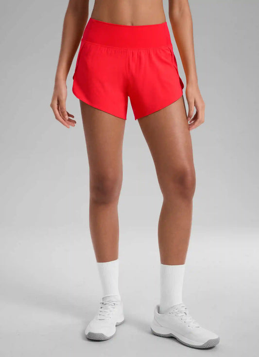 Feathery-Fit Soft Mid Rise Running Shorts 4"