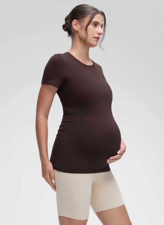 Softembrace Maternity Crew Neck Short Sleeve